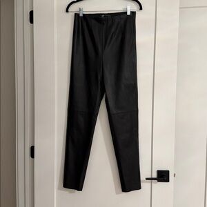 Zara Faux Leather High-Waisted Black Pants
